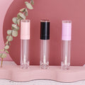 Ready to Ship Big Size Brush White Wand Colors Lids Plastic ABS PETG 8ml Empty Lipgloss Tube