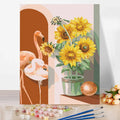 DIY Painting by Numbers Coloring Hand-painted Oil Painting Simple Painting Living Room Home Decoration Sunflower DIY Gifts