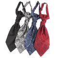 Fashion Red Polyester Mens Wedding Necktie Paisley Casual Ascot Tie or Cravat