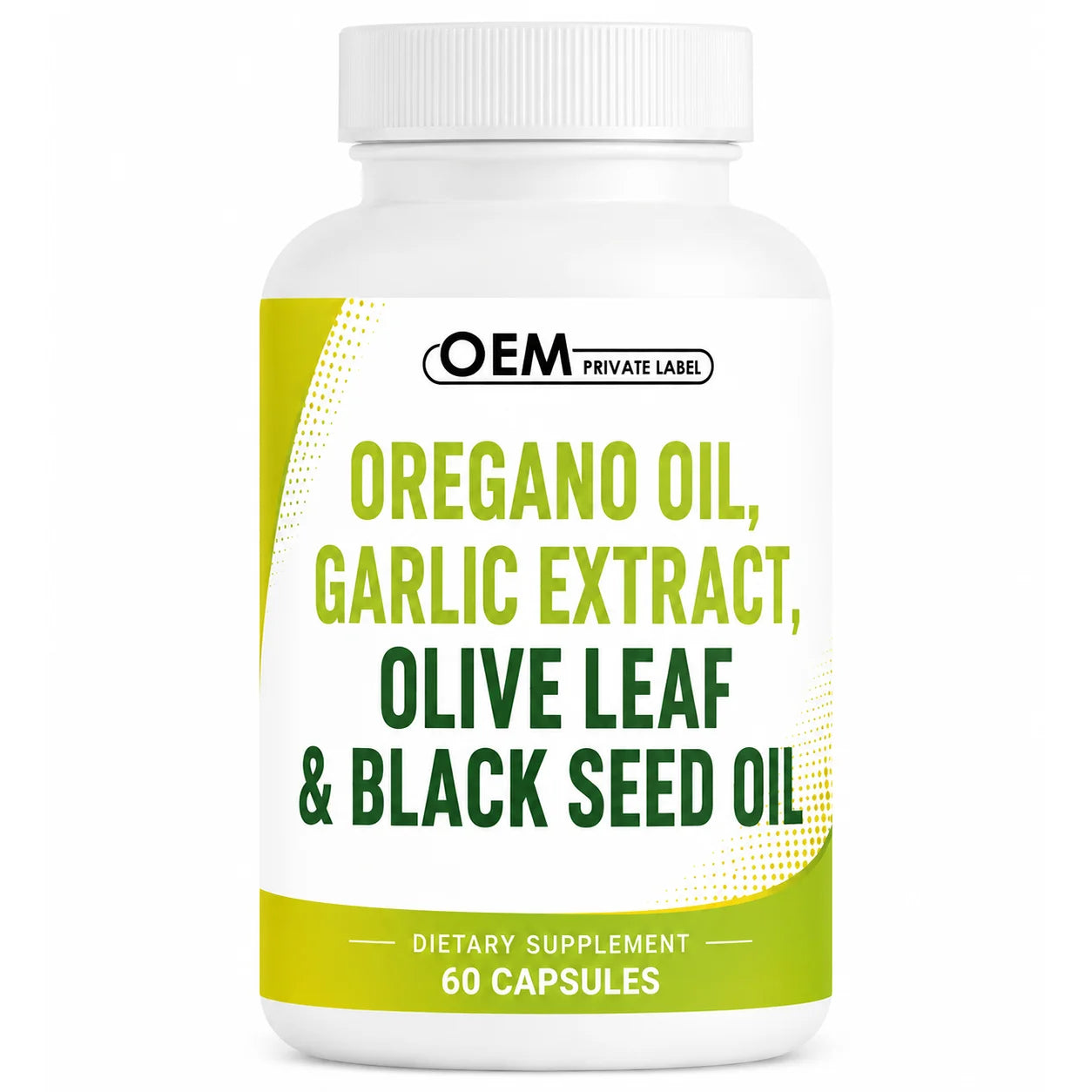 All in 1 Oregano Oil Supplement Oregano Oil Garlic Extract Olive Leaf Black Seed Oil Vitamin D3 & Zinc Capsules