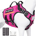 Custom Large Dog Harness Adjustable Soft Luxury Tactical Pet Harness with Reflective Design Made From Durable Nylon