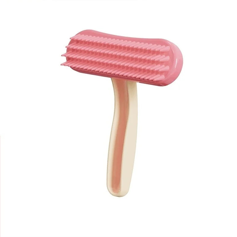 Runpin J122 New Pet Grooming Products Cat Silicone Comb Cat Massage Soft Tooth Comb De-fluffing Comb Detangling