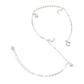 Customized 925 Sterling Silver Anklet Ladies Wholesale Silver Jewelry Design Zircon Fine Jewelry Anklet for Women