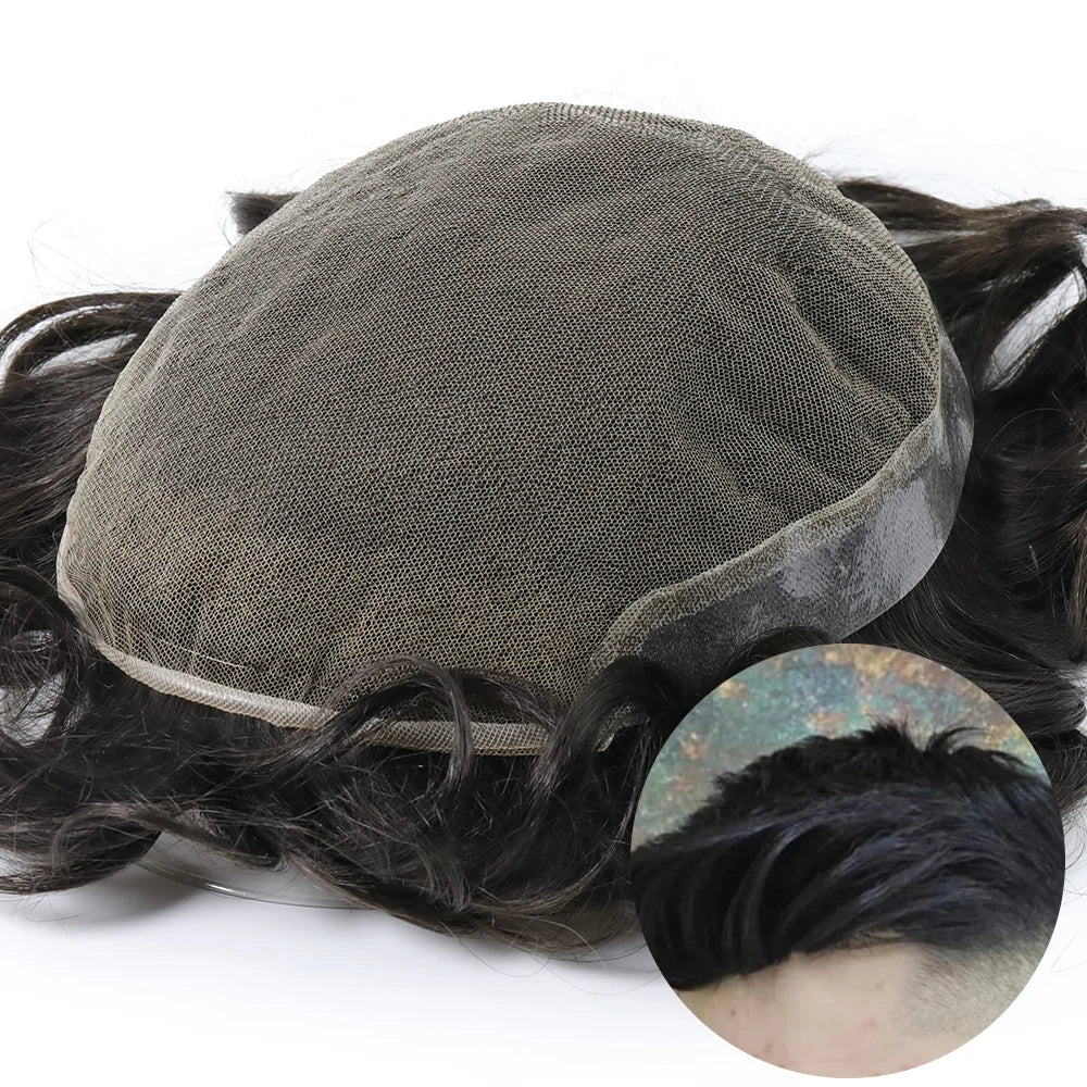 Wholesale Best Bioskin Hair Replacement Toupee Hair System for Men