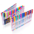 Spot Wholesale Glitter Color Gel Pen Watercolor Pen 100 Color Set Highlighter Flash Pen