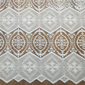 latest Crepe De Chine Chiffon Embroidery Party Dress Lace Fabric