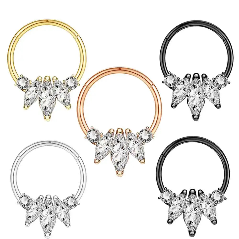16G Stainless Steel Cartilage Earrings Horseshoe Helix Tragus Septum Rings Wedding Gift Nose Hoop Nose Ring Horseshoe Septum