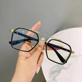 Unisex Rimless Anti Blue Light Presbyopic Reading Glasses with Magnification & Anti-Fatigue Solid Pattern UV400 Protection