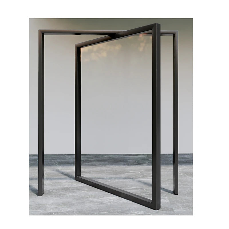 2023 Latest Design European Style Aluminum Alloy Tempered Glass Book Hinge Door