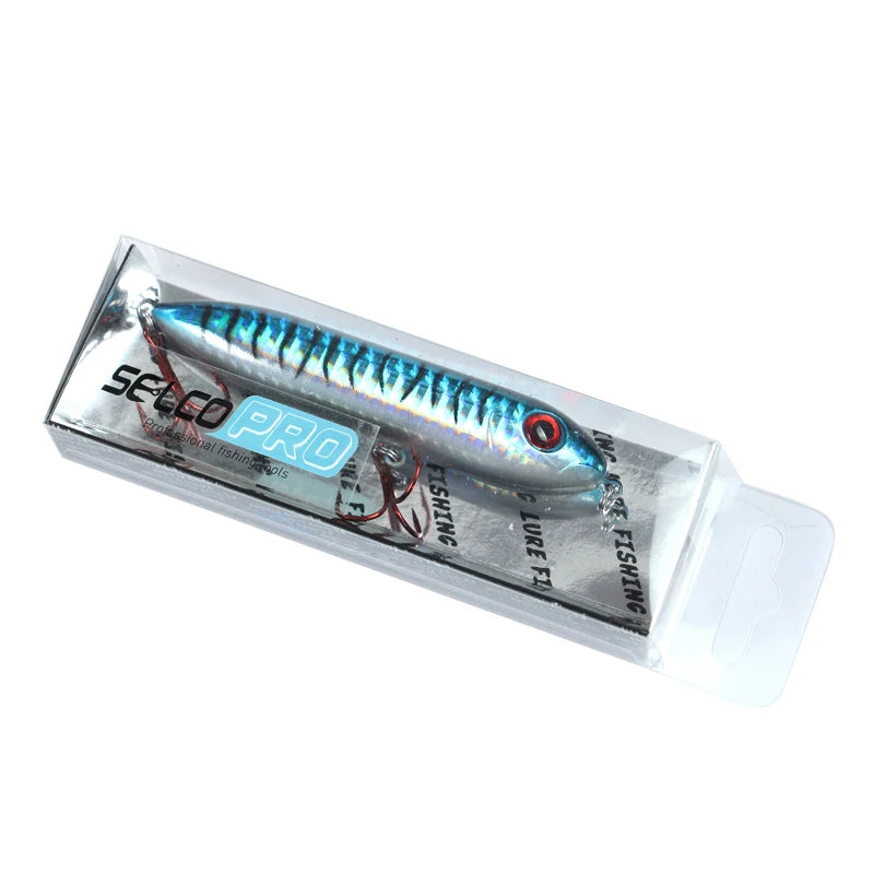 Selco China 100mm Freshwater Ocean Fishing Floating Pencil Hard Bait  With Hook Fishing Pencil Bait