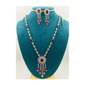Bridal Jewelry Temperament Long Tassel Earring Necklace 2 Pcs Set Luxury Shiny Zirconia Diamond Jewelry Set for Wedding