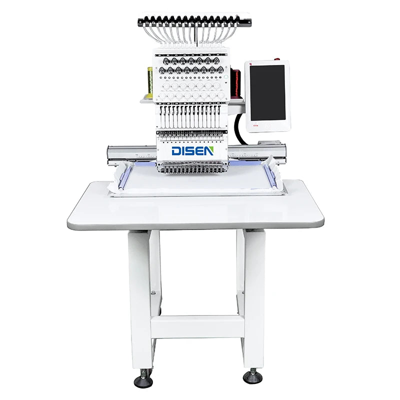 Industrial Single Head 12/15 Needles Computerized Hat T Shirt Embroidery Machine Home Automatic Shirt Cap Embroidery Machines