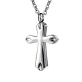 Stainless Steel Cross Urn Pendant Memorial Jewelry Cross Cremation Necklace Keepsake Ashes Urn Gift Coffin Cemetery Souvenir Urn