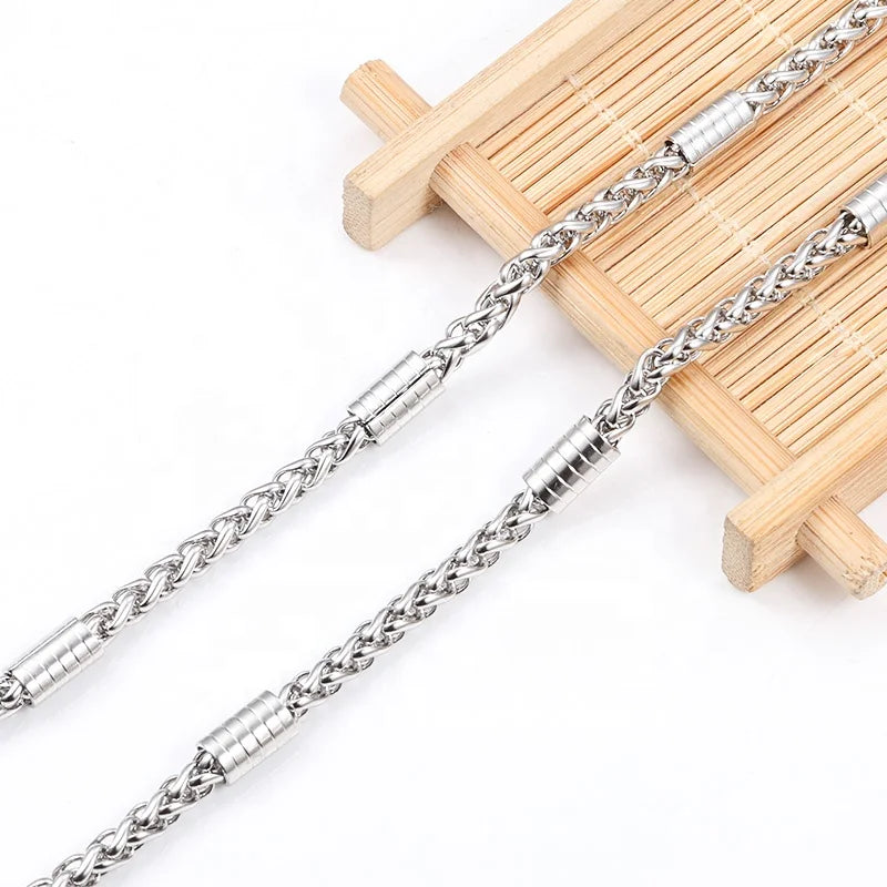 Hip Hop 3D Charms Stainless Steel DIY Chain Plated Accessory for Jewelry Making Necklace Bracelet Men and Women