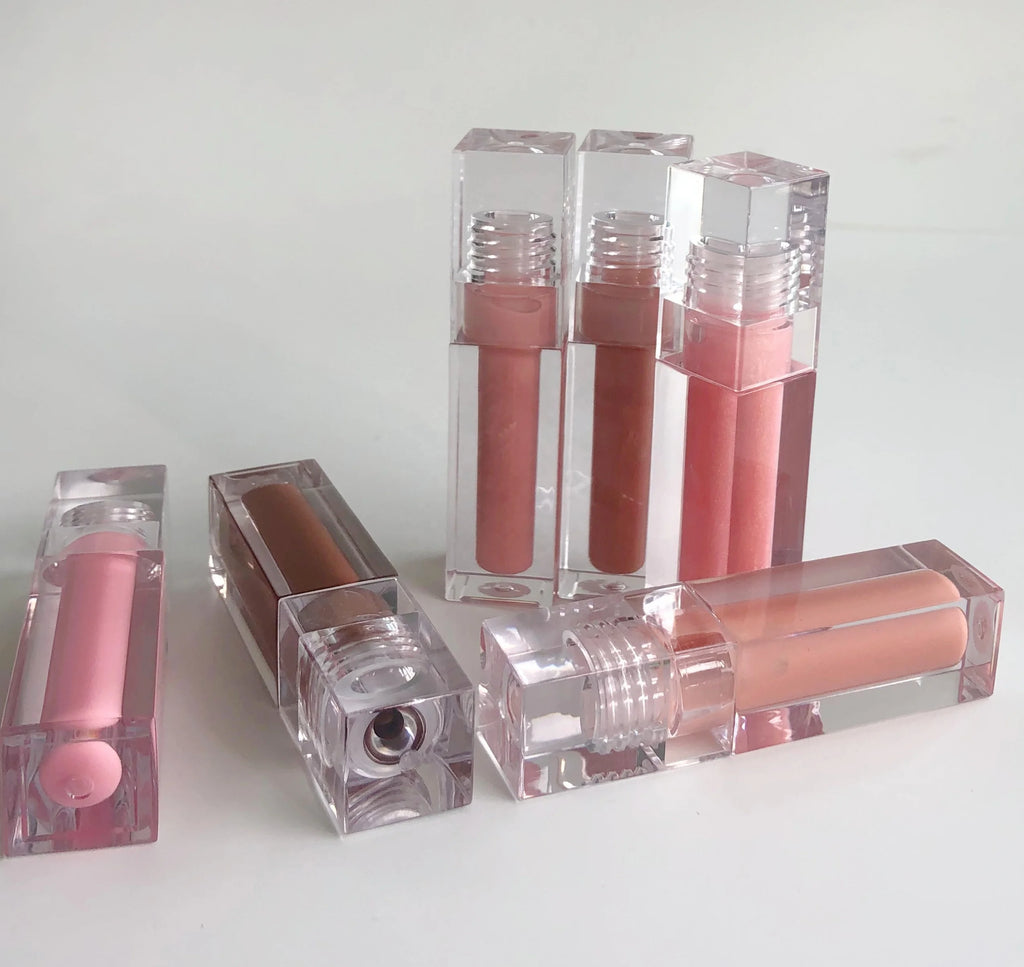 Lipgloss Vendor Private Label Elegant Square Clear Glossy Long-lasting Lip Gloss