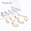 18K Gold Plated Brass Inlaid Shell Charms Multi-Type DIY Pendants for Jewelry Making Necklace Materials Wholesale