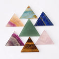 DIY Wholesale Price Natural Crystal Triangle Crystal Eye of Horus Carving Crafts for Healing