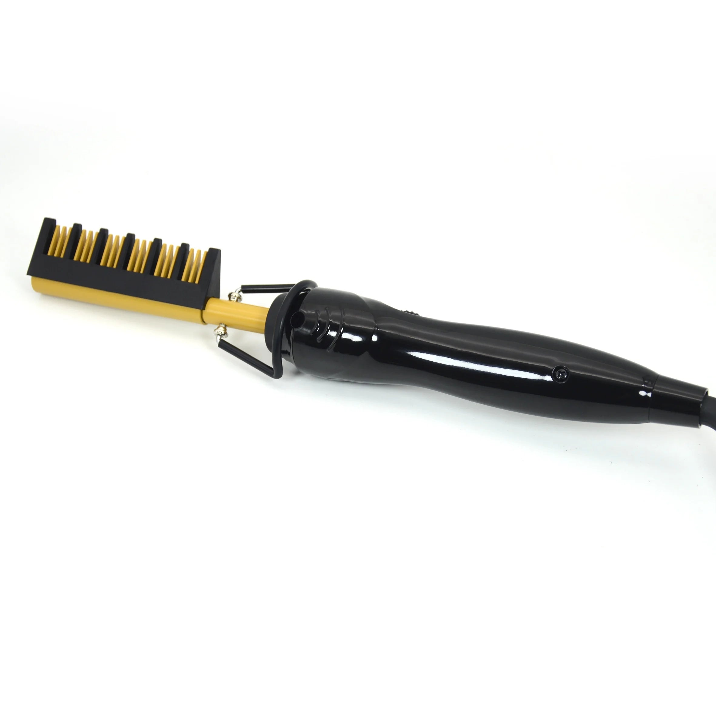 Copper 500 Degrees Flat Iron Private Label Fast Curling Comb Hair Straightener Brush  Electric Hot Comb