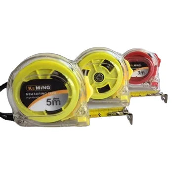 5m 19mm Continuous Metric Scale Plastic Tape Measure 3m 16mm More Thicker Clear Case Stainless Steels Measuring Tape