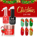 IPHF 3 in 1 Christmas Nail Art Hema Free Gel Polish Uv Gel Vegan Own Brand Christmas Gel Polish