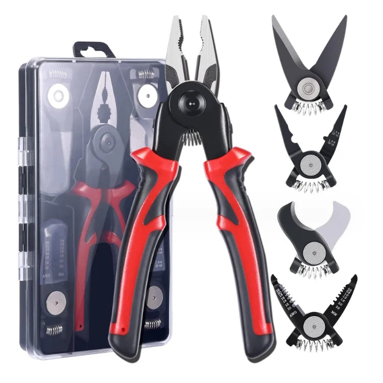 5 in 1 All Purpose Heavy Duty Multifunctional Pliers Versatile Tool Kit Upgrade Including Wire Crimpers