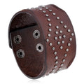 Wholesale Fashion Women Men Double Layer Black Wrap Popper Leather Treaty Bracelets