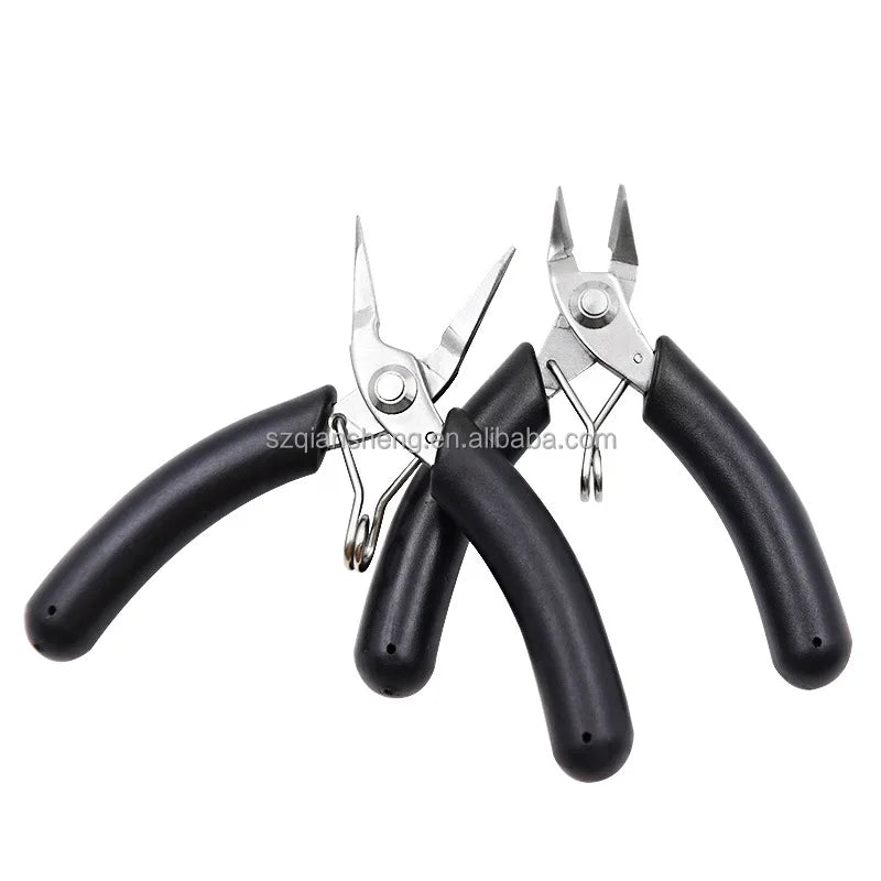 Mini Diagonal Pliers Wire Cutter Jewelry Making Pliers Round Beading Making Insulated Plier