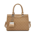 Custom Logo Soft PU Leather Women Handbag Designer Large Capacity Indentation Pattern Ladies Handbag