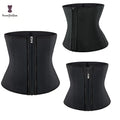 Faja Cinturillas Latex Sheath Corset Women Plus Size Shapers 7 Bones Waistband Girdles Fajas Sashes With Zip