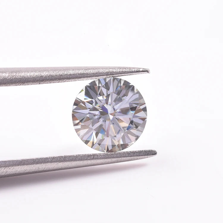 GRA Round Brilliant Cut Super White D Color Best Quality Lab Grown Moissanite Stone Synthetic Diamond Moissanite for Jewelry