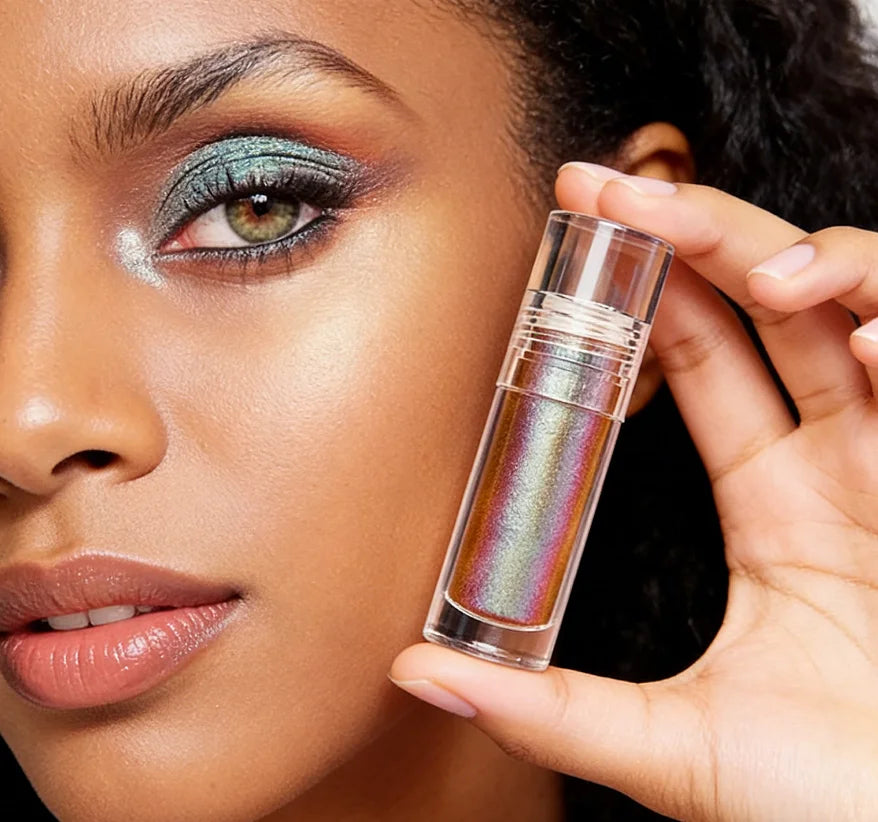 Liquid Chameleon Eyeshadow Waterproof Long Lasting Makeup Shifting Color Metallic Iridescent Finish