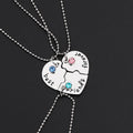 Trendy Best Friends Forever Necklace for Three Silver Plated Jewelry Wholesale Pendant Jewelry Friendship Series