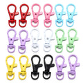 Colorful Swivel Lobster Clasp Hooks Keychain Split Key Ring Connector for Bag Belt Dog Chain DIY Jewelry Making Findings V173