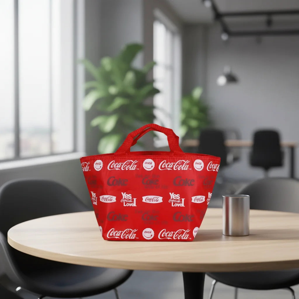 Promotional Durable Non-Woven Oxford Cooler Tote Bag Eco-Friendly Custom Logo Printed Waterproof Large Capacity Insulated Food