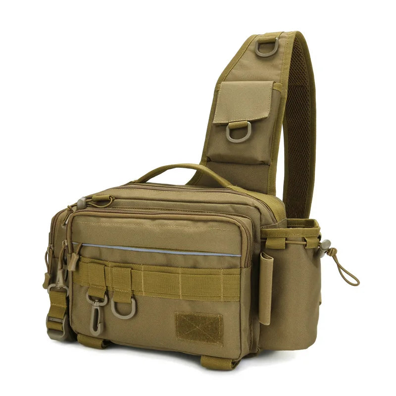 New Outdoor Multifunctional Waist Fanny Pack Waterproof Oxford Polyester Fishing Lure Bait Tackle Bag Multi-Purpose Fishing Bags
