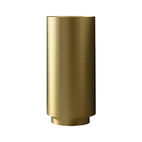 Modern Gold Stainless Steel Pesdael Bathroom Washbasin Sink with Light Integrated Hotel Floor-type Round Basin and Drainer