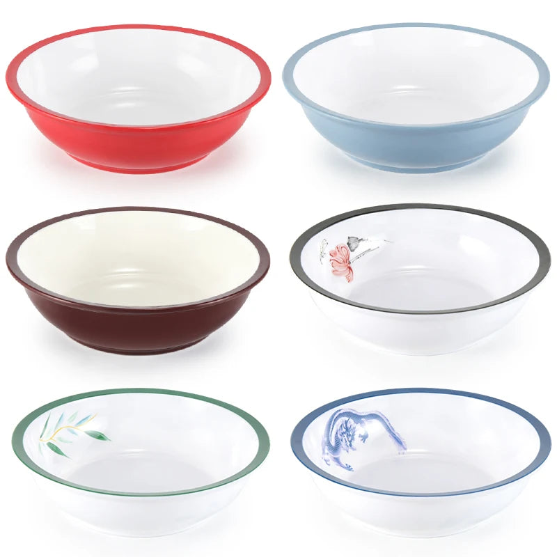 Factory Dinnerware Plastic Custom Melamine Bowl Restaurant White Bowl Soup