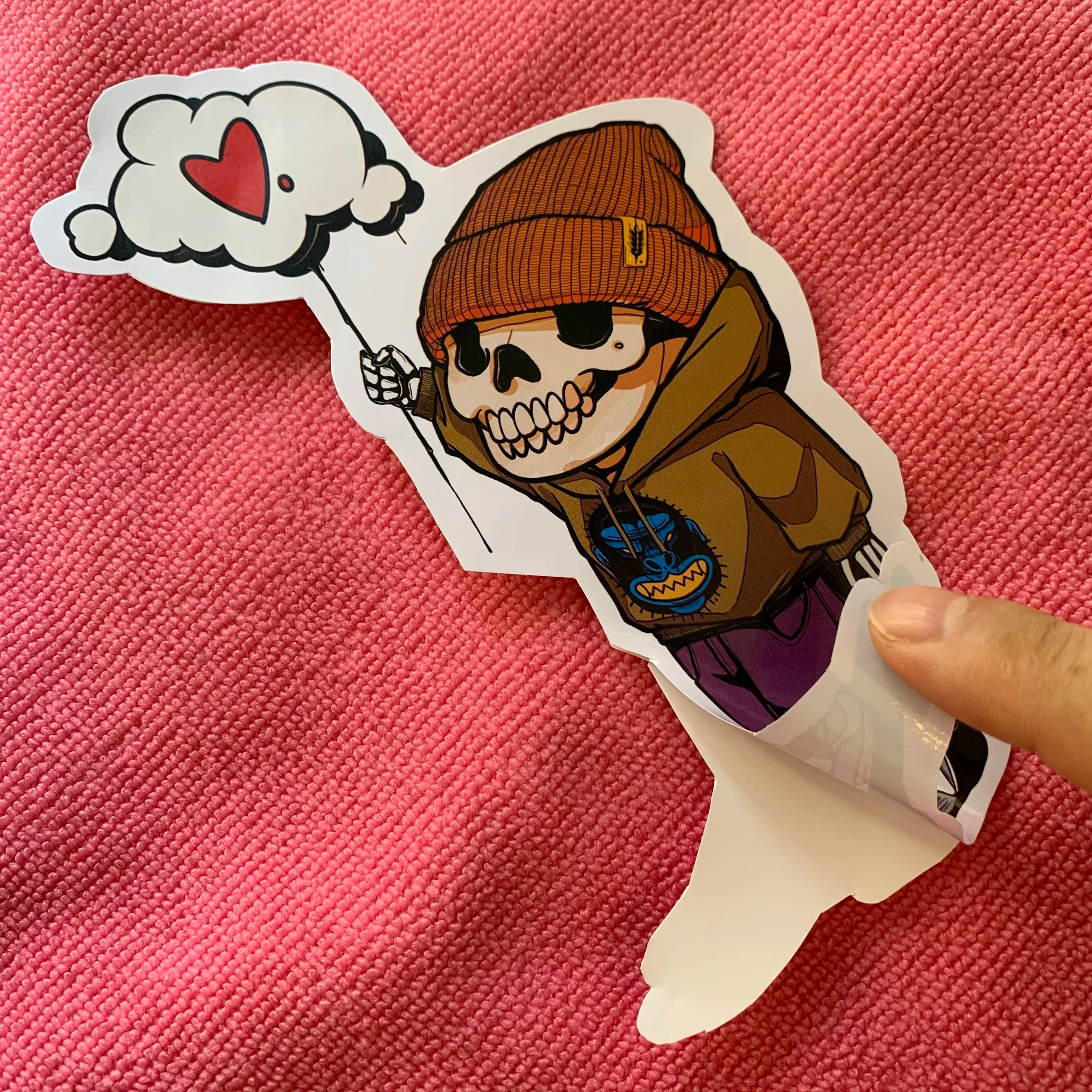 Wholesale Adhesive PVC Sticker for ClothingWaterproof Cute Logo Design Die Cut Vinyl Sticker