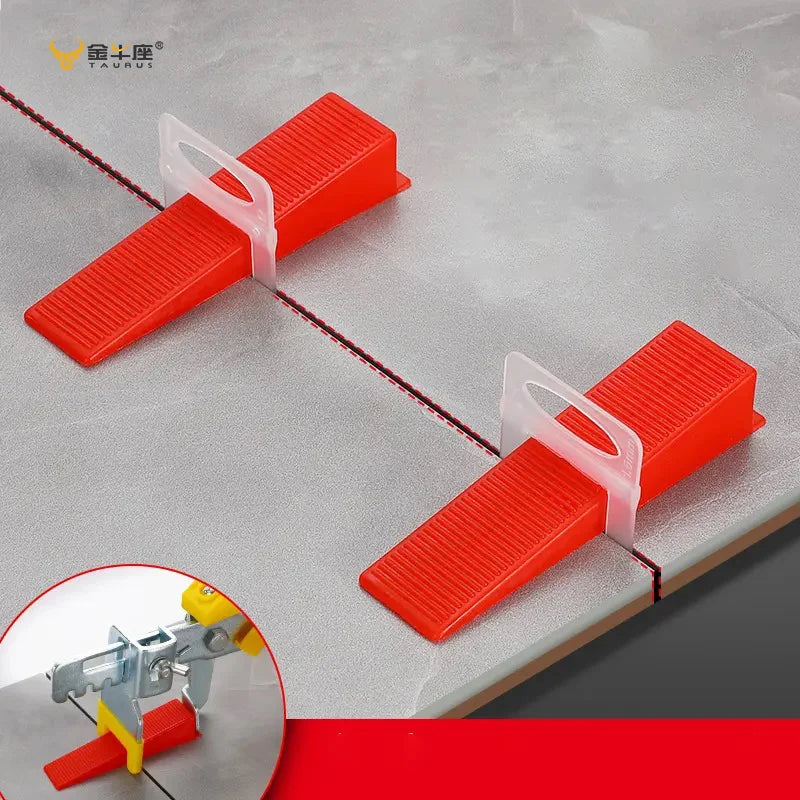 JNZ100pcs 1.5mm Plastic Spacer Clips Tile Leveling Clips Leveling System Available