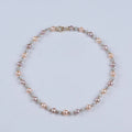 Zhuji Simple Elegant Natural White Purple Pink Freshwater Potato Pearl Necklace for Woman Jewelry