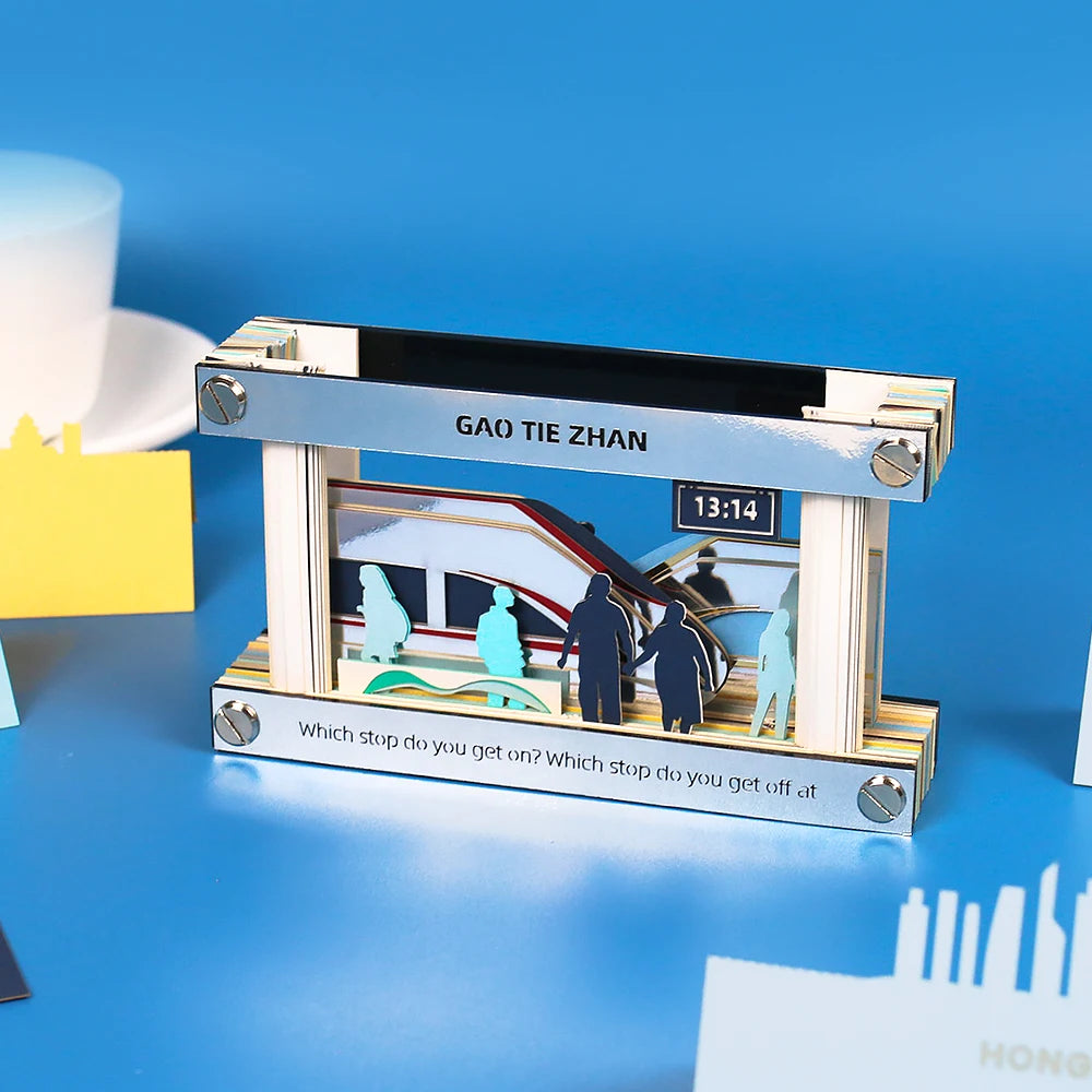 3D Memo Pad Custom Sticky Note Notepad Paper Art Romantic Love Train Ring Box Valentine's Day Wedding Anniversary Souvenir Gift