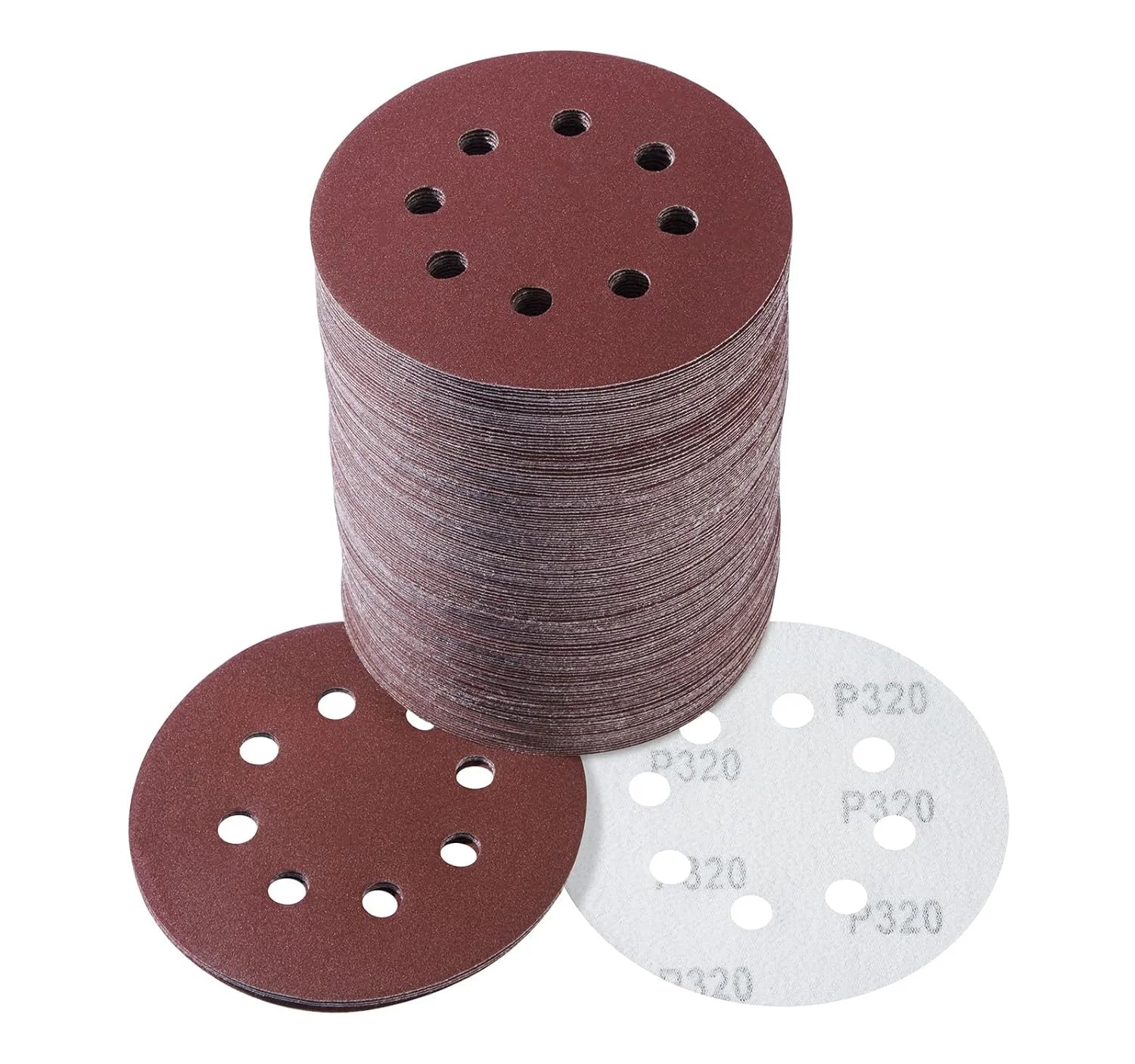 DE Warehouse 24H Shipping Free Delivery 25PCS 5 Inch 8 Holes Dustless Hook and Loop Sanding Discs40-2000 Grit Sandpaper