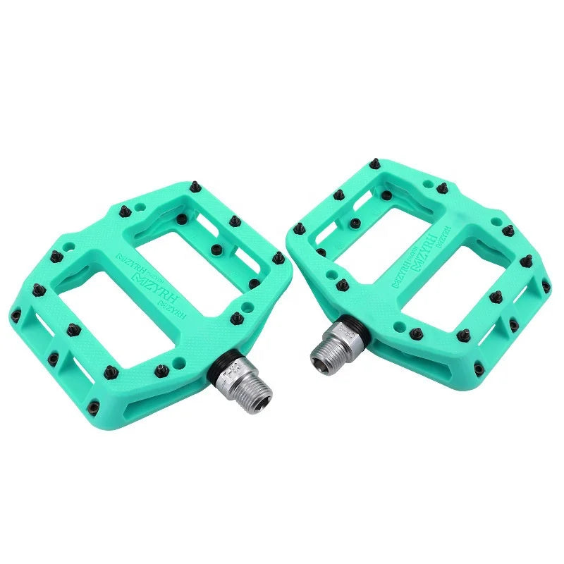 Cycling Bicycle Road Bmx Mtb Pedals Flat Three Sealed Bearings Nylon Bike Pedals