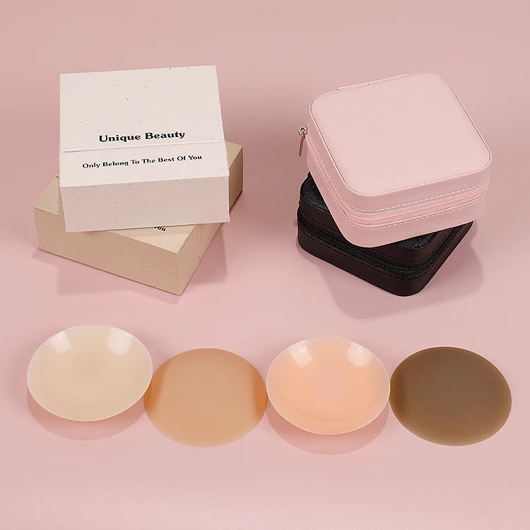 Xinke Non Glue Invisible Self Adhesive Nipple Covers for Women Reusable Hypoallergenic