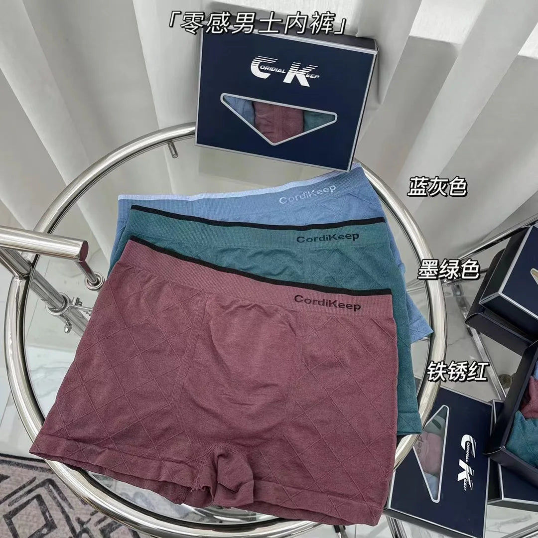 Wholesale Gift Boxed Men's Boxer Briefs High Elastic Breathable Boxer Briefs Mid-Waist Comfortable Boxer Shorts