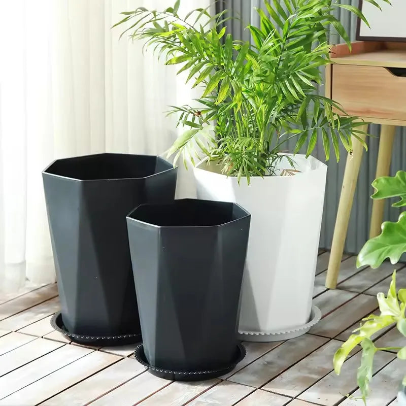 Large Plastic Flower Pot Turtle Back  Flowerpot Home  Balcony Living Room Garden Nursery Decoration Rich Plastic Flowerpot