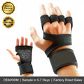 Private Label Heavy Duty Gym Gloves for Weightlifting Custom Logo Anti-slip Padded Fitness Gloves Wholesale OEM Manufacturer