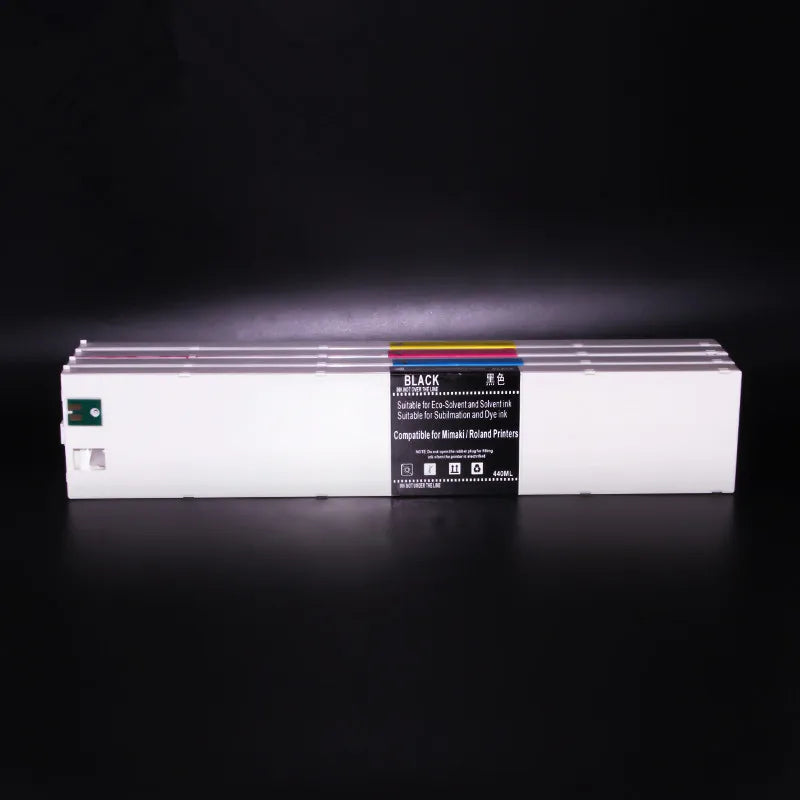 Ocbestjet New Models for Mimaki CJV150 CJV300 Compatible 440ML Solvent Ink Cartridge with BS3 Chip