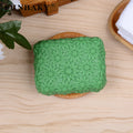 Easy to Demoulding Rectangle Round Flower Debossed Silicon Soap Mold