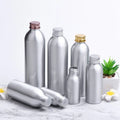 Aluminum Screw Bottles 50ml 100ml 120ml 250ml with Lid for Essential Oils Lotions Facial Cleansers Skin Care Products